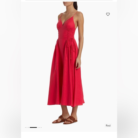 Brand New Without Tag
Farm Rio Red Lace Up MIDI Dress
Size- Large
Color- Red - Picture 2 of 8